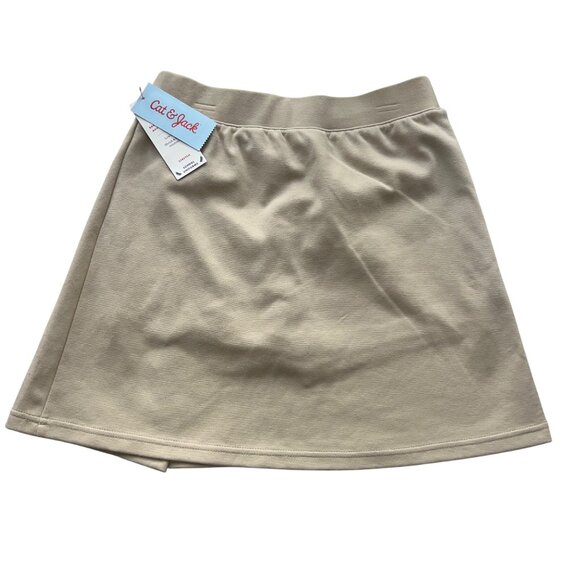 Cat & Jack Girls Khaki Skort w/ Built-In Shorts L, XL & Navy Polo Shirt 8 - 3pk - Picture 6 of 13